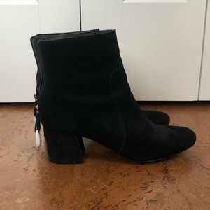 UO Black suede boots